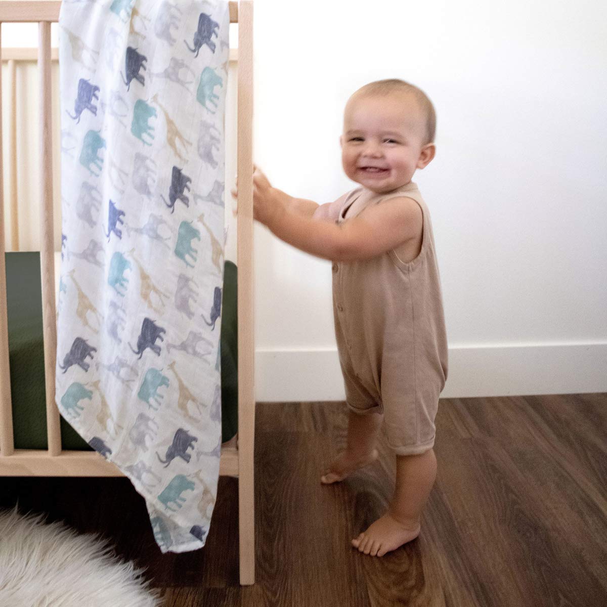 A+A Silky Soft Bamboo Muslin Swaddle - 3pk - Soft Expedition