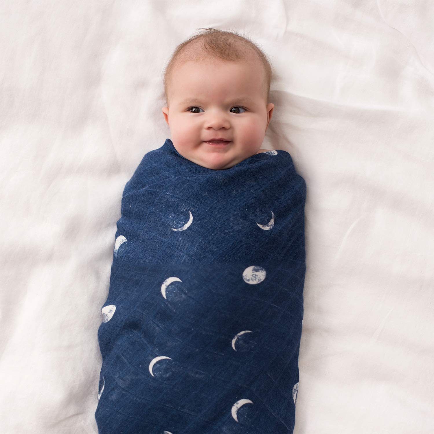 A+A Silky Soft Bamboo Muslin Swaddle 3pck - Stargaze